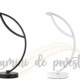 Veioza LED 40W White Swan, LED inclus, 1 surse de iluminare, Lumina: Cald, Natural, Rece